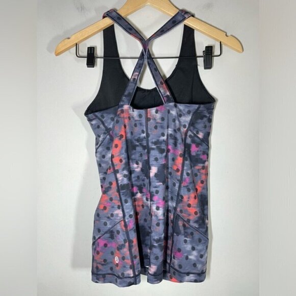 Lululemon Kanto Catch Me Tank Windy Blooms Regal Plum Multi size 6 - Picture 8 of 9